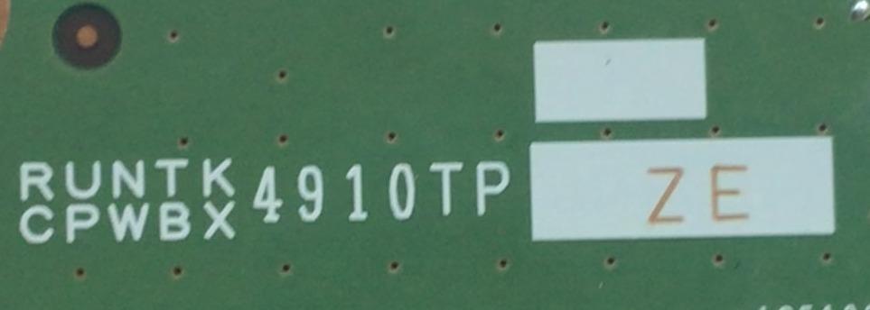 T-CON PARA TV SHARP / NUMERO DE PARTE RUNTK4910TPZE / QKITPF778WJN2 / QPWBXF778WJN2 / XF778WJN2 / KF778 / MODELOS LC-52LE830U / LC-40LE830U / LC-60LE830U / LC-60LE831U / LC-60LE832U - Imagen 2